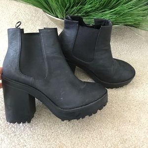 Black H&M High Heeled Ankle Boots